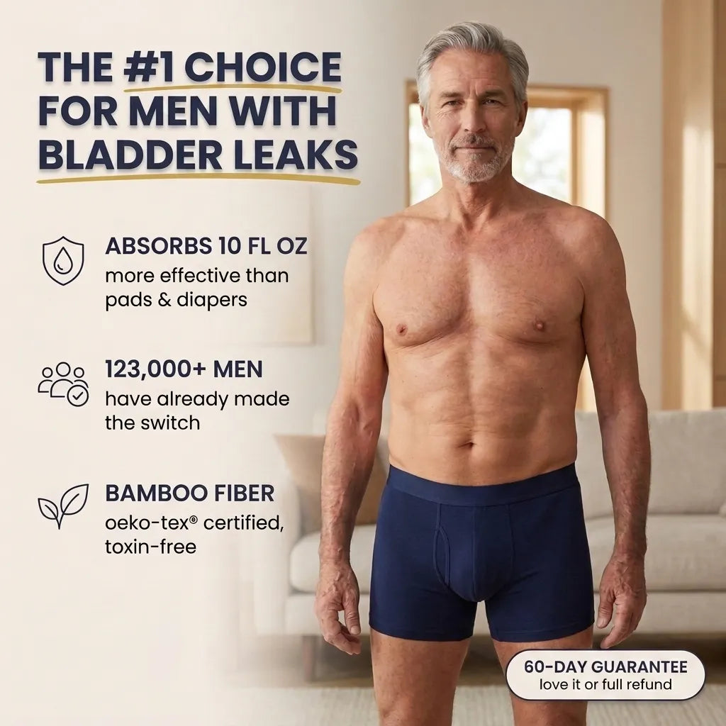 Ultra‑Absorbent Incontinence Boxer Briefs