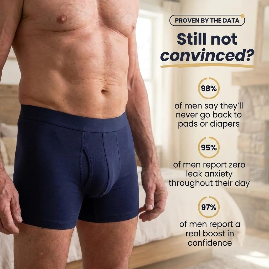 Ultra‑Absorbent Incontinence Boxer Briefs